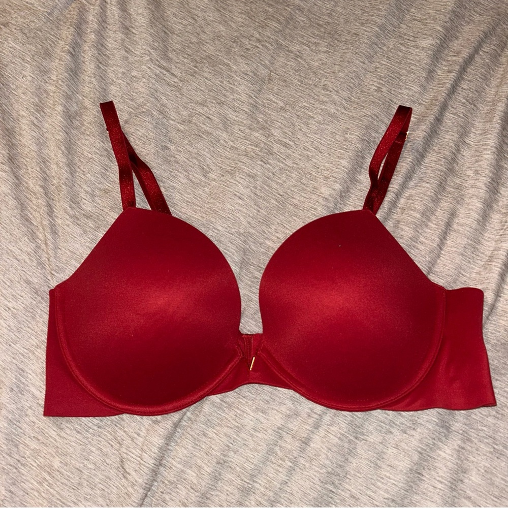 Victoria's Secret Push Up Deep Red Bra 36 D